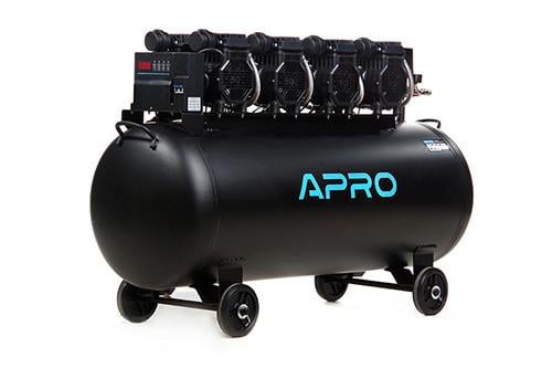 Компрессор восьмицилиндровый безоливной Apro OFE-200 8Бар 4х1,5 кВт 950 л/мин 200 л 2 крана (2969024651)