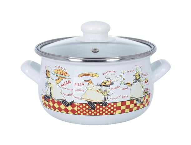 Каструля емальована Infinity Cook 1,8 л індукційна (UK-6415027)