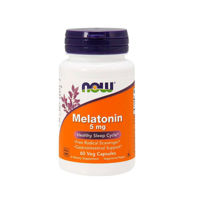 Амінокислота Now Foods Melatonin 5 мг 60 капс. (12298565)