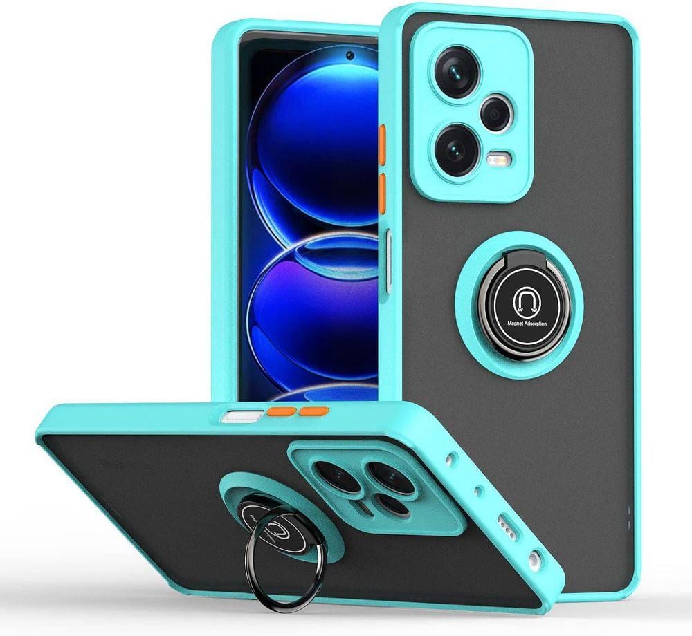 Защитный чехол MatteLuxe Xiaomi Redmi Note 12 Pro 5G (с кольцом) Light Blue (38257-0B)