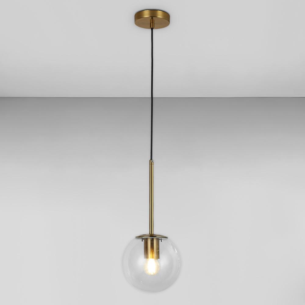 Люстра підвісна куля Light House LS-17158-1 BRZ/CL Бронзовий/Прозорий 