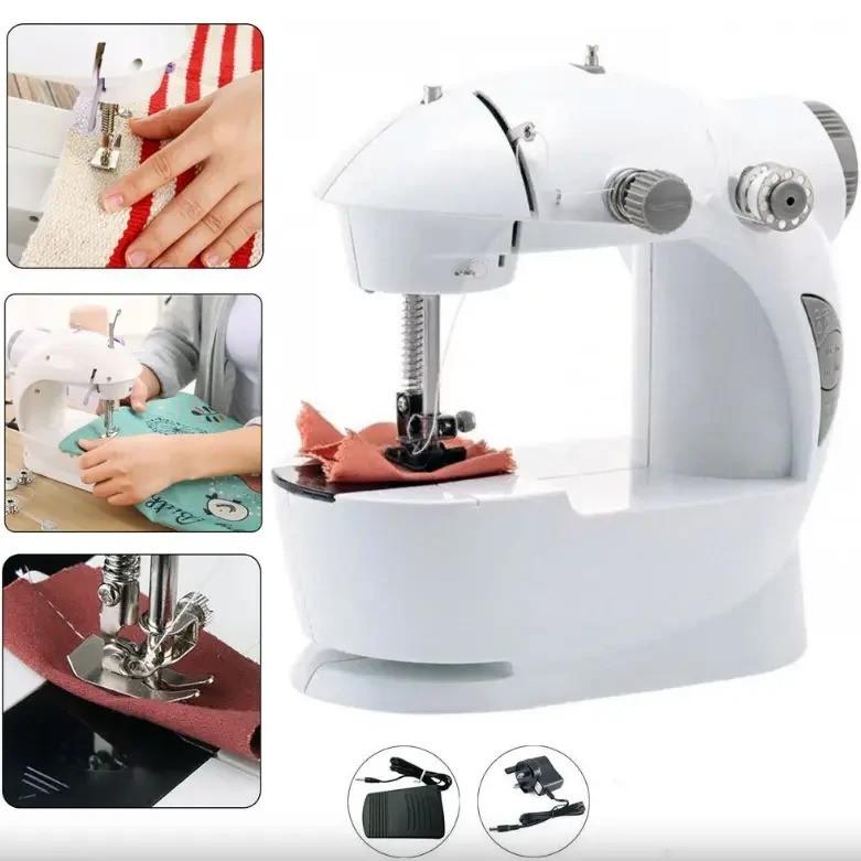 Швейна машинка портативна з педаллю Mini sewing machine FHSM-201 4в1 (2816) - фото 7