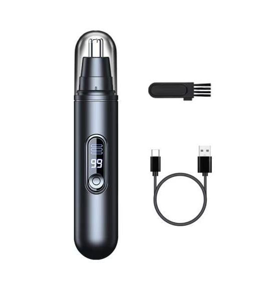 Триммер для носа и ушей аккумуляторный с LED дисплеем USB Type-C 12,5 см (929695)