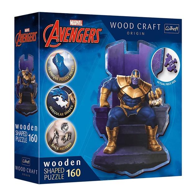 Пазли фігурні з дерева Trefl Месники Танос на троні 160 ел. (5900511201840)