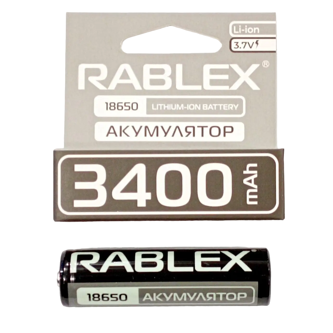 Батарейка аккумуляторная Rablex 18650 3400 mAh