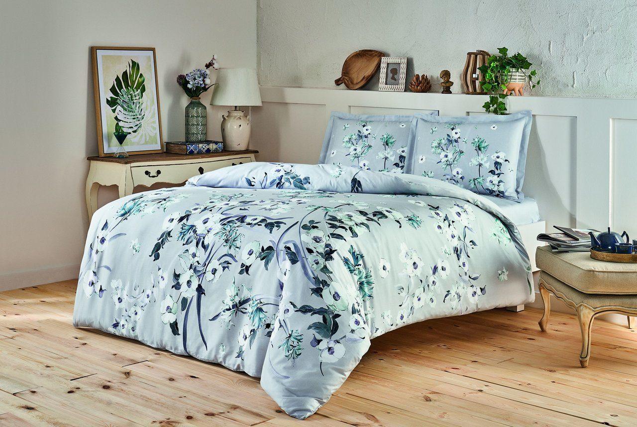 Постельное белье TАС Emili gri v06 евро Серый (svt-2000022277310)