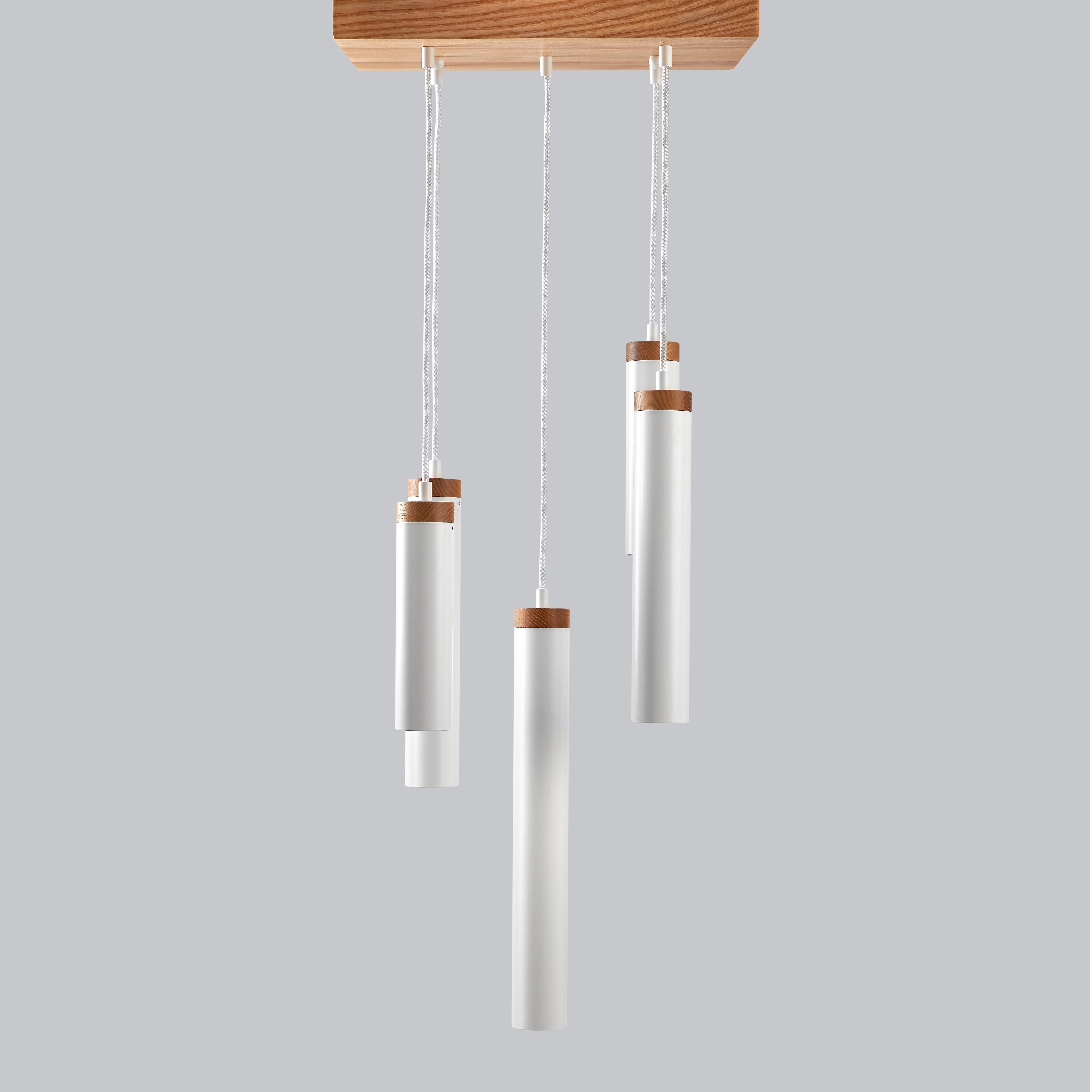 Люстра в стиле лофт для лестничных пролетов Gaff Design Белый (L77) - фото 4 Люстра в стиле лофт для лестничных пролетов Gaff Design Белый (L77) - фото 4