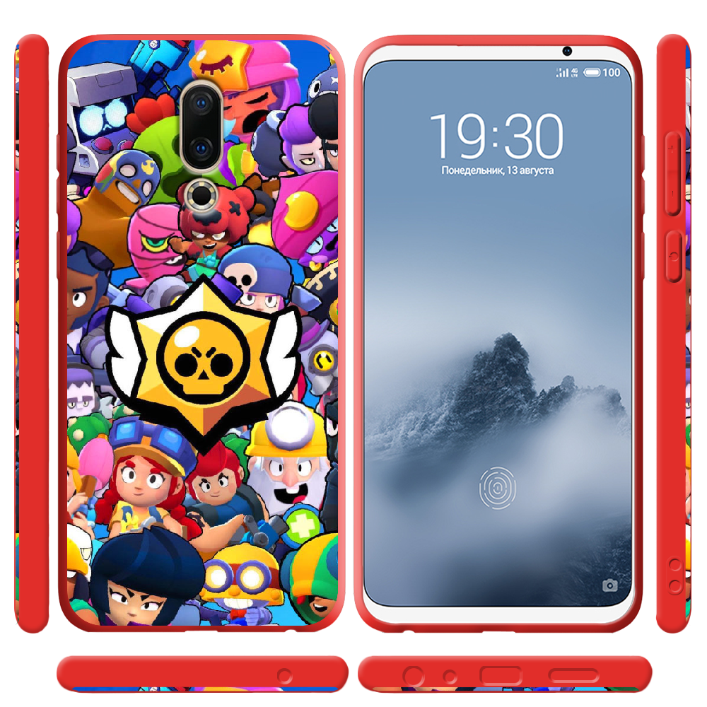 Чехол BoxFace Meizu 16 TH Brawl Stars Красный силикон (35817-up2389-36102) - фото 2