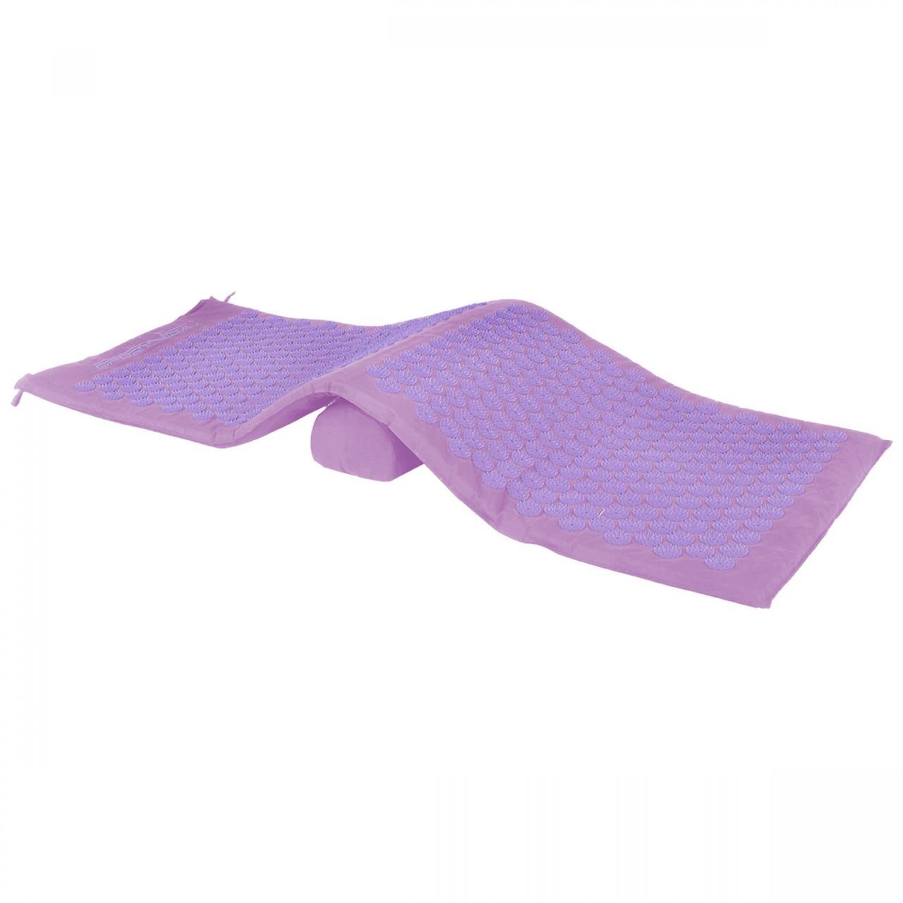 Коврик акупунктурный с валиком SportVida SV-HK0411 аппликатор Кузнецова 130x50 см Purple/Purple (2375564192) - фото 5