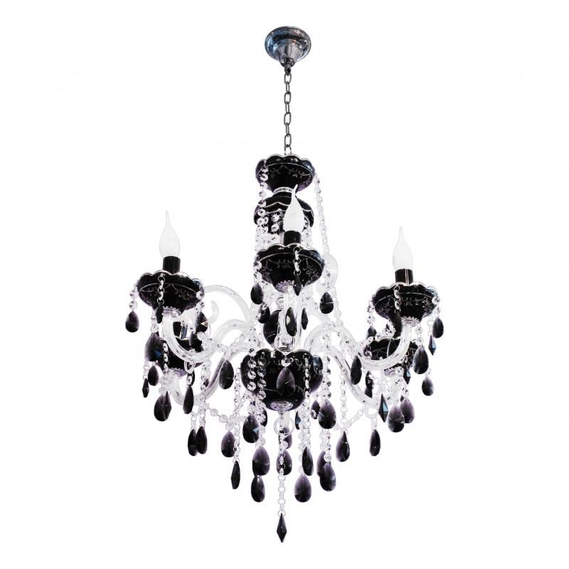 Люстра свеча подвесная хрустальная классическая Brille BCL-272S/6 E14