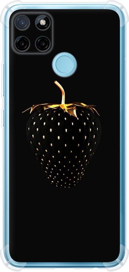 Чехол на Realme C25Y Черная клубника (3585sp-2553-42517)
