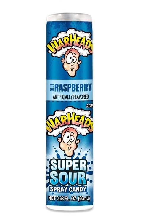 Цукерка спрей Warheads Super Sour Spray Candy Блакитна малина 20 мл (aertryhjht)