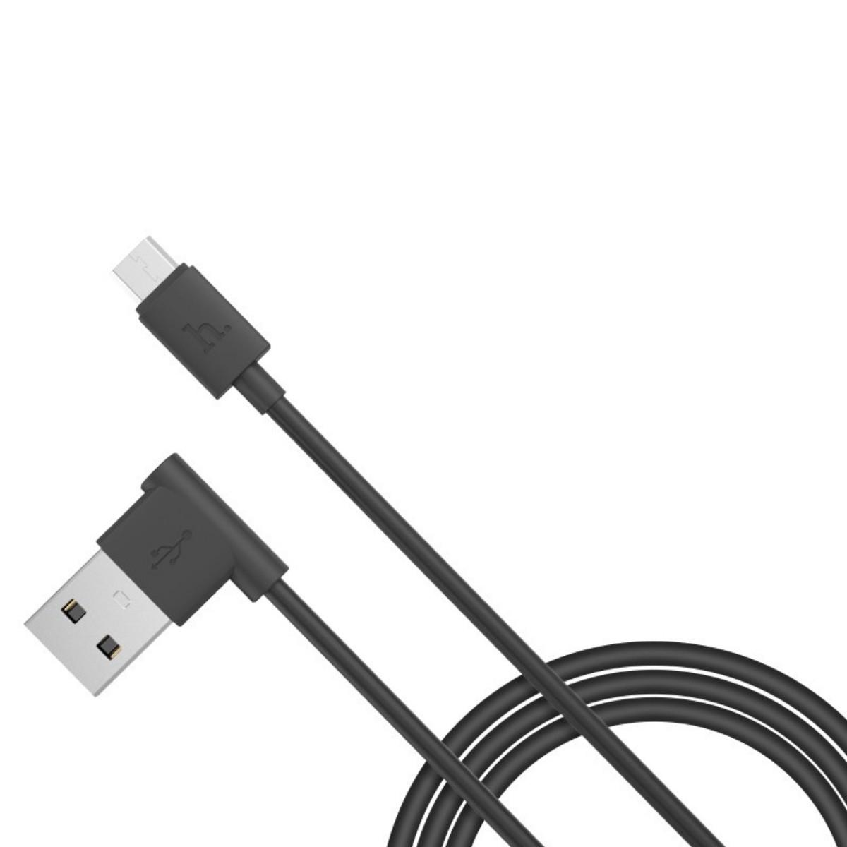Кабель Hoco UPM10 L shape changing for micro USB Black