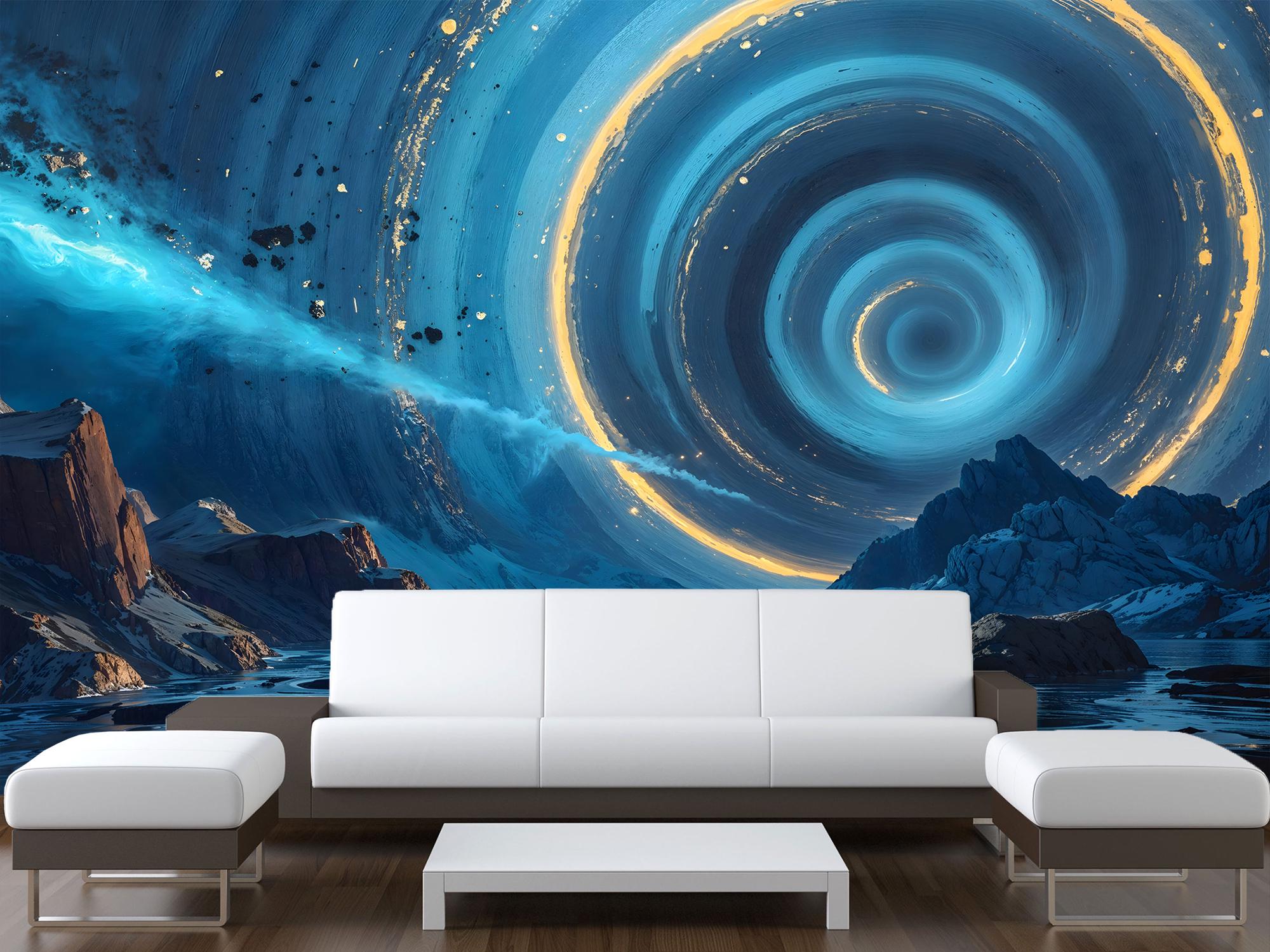 Фотошпалери флізелінові Upstream Портал у каньйоні над озером 230х153 см (SPF-167/3) - фото 8