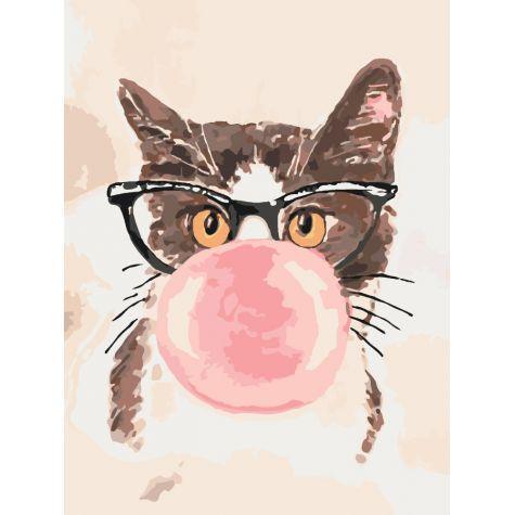 Картина по номерам Ідейка Bubble gum 30х40 см