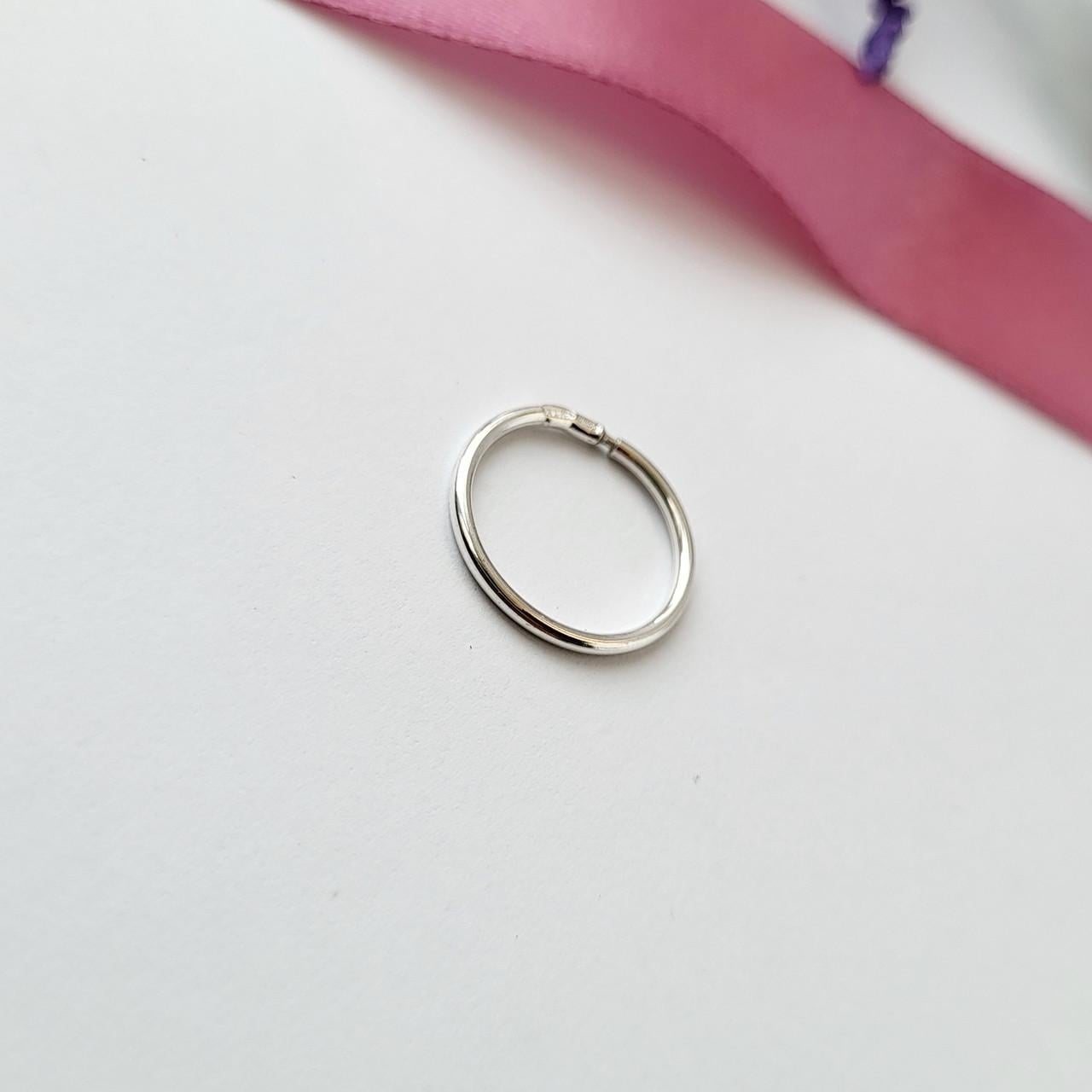 Серебряная серьга кольцо 15 мм поштучно серебро 925 пробы 0,50 г (5001,5)