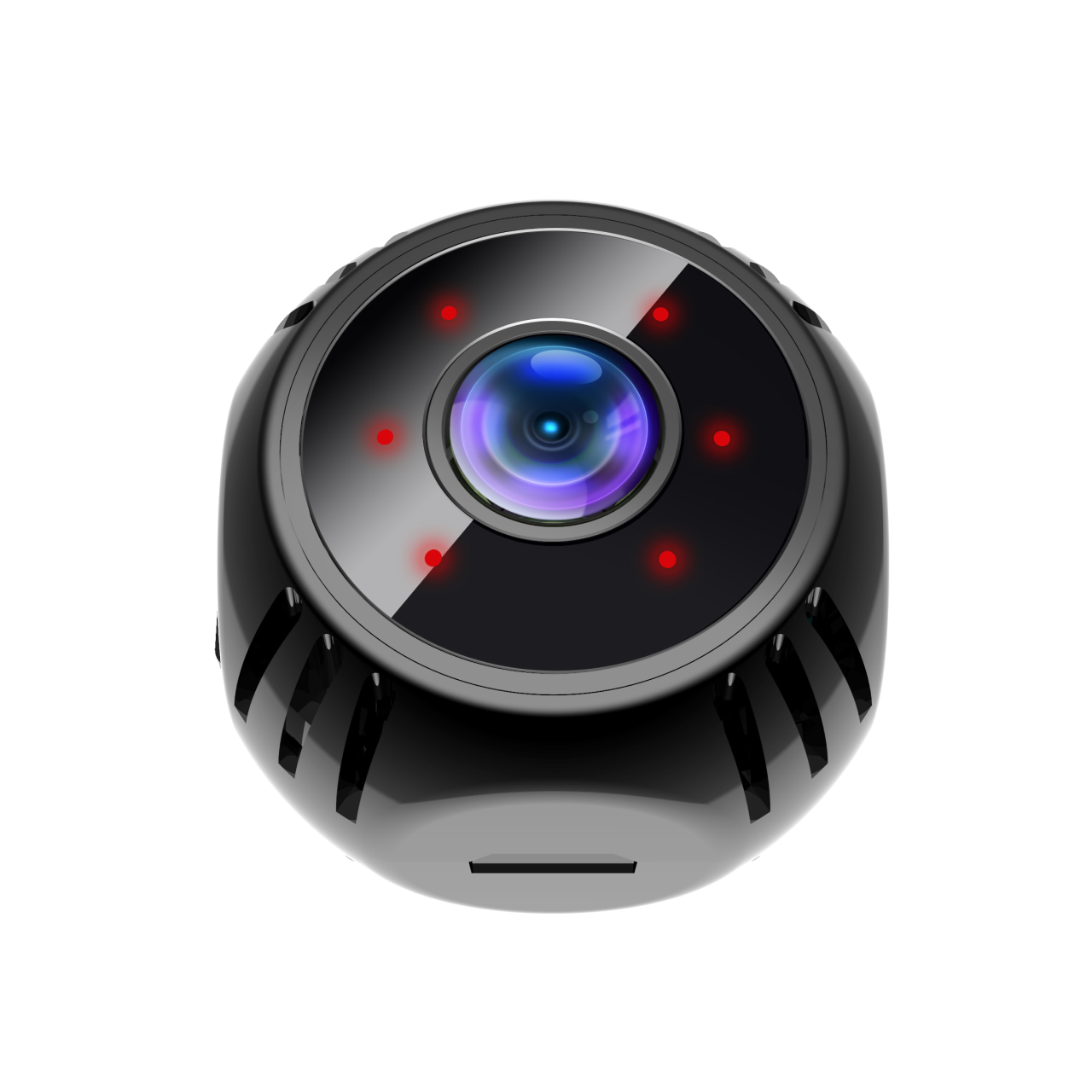 Камера видеонаблюдения Full HD Wi-Fi с ночным видением и датчиком движения Черный