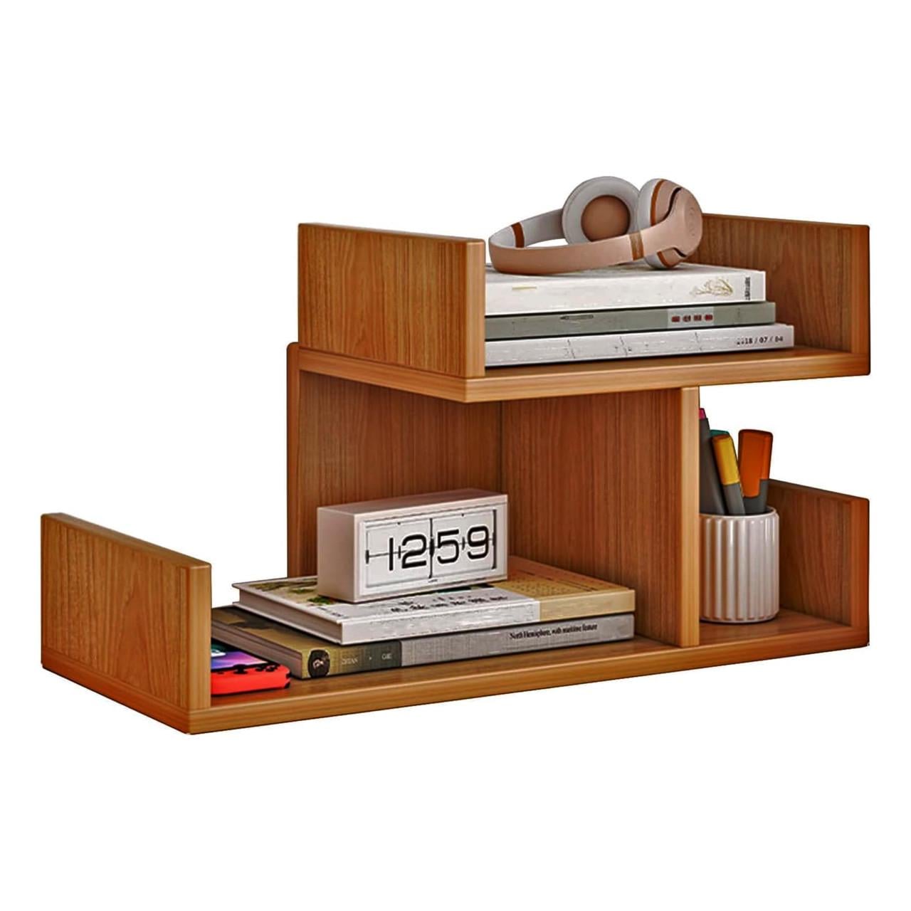 Полка книжная настольная из дерева Горденбрет Охра (КПА-027404)