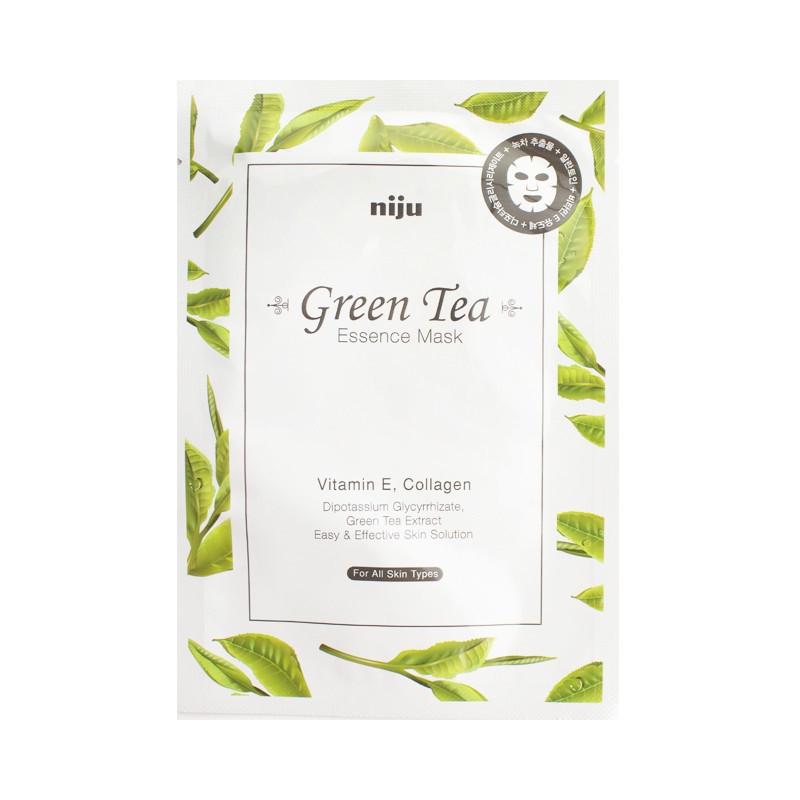 Маска для лица успокаивающая Konad Niju Green Tea Essence Mask Skin Care с экстрактом зеленого чая 17 мл (1130626125)