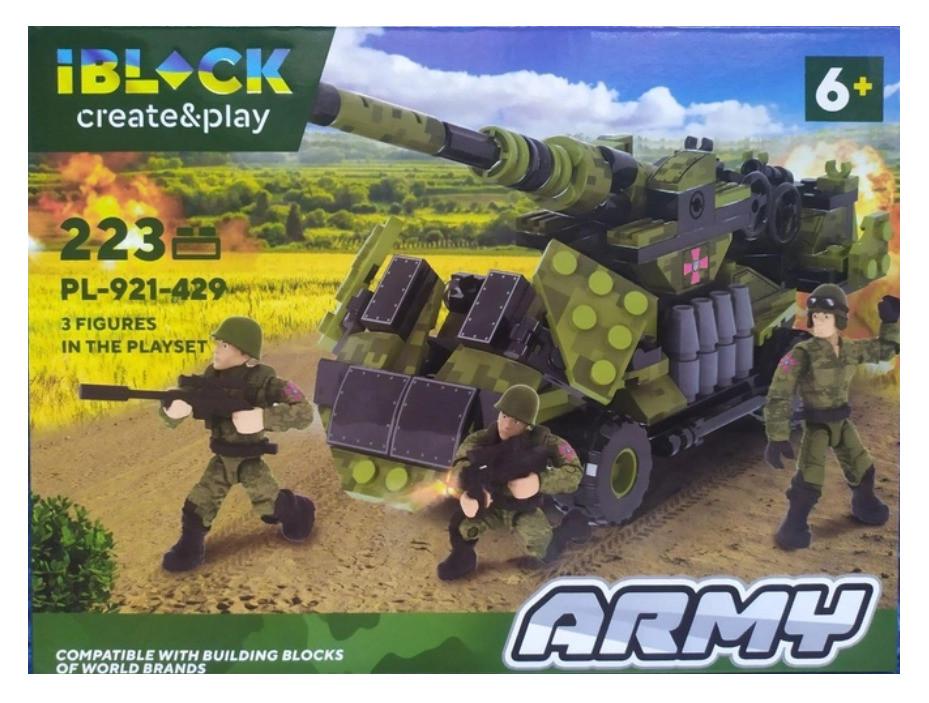Конструктор Iblock Армия Самоходная артсистема 223 дет.
