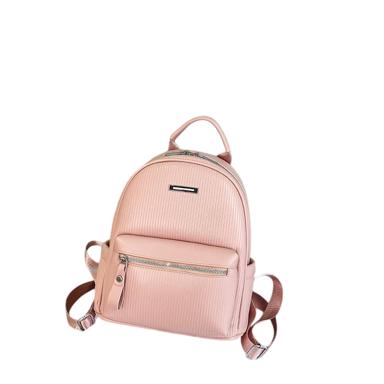 Городские рюкзаки женский декорированный полосками Розовый (2358843706)