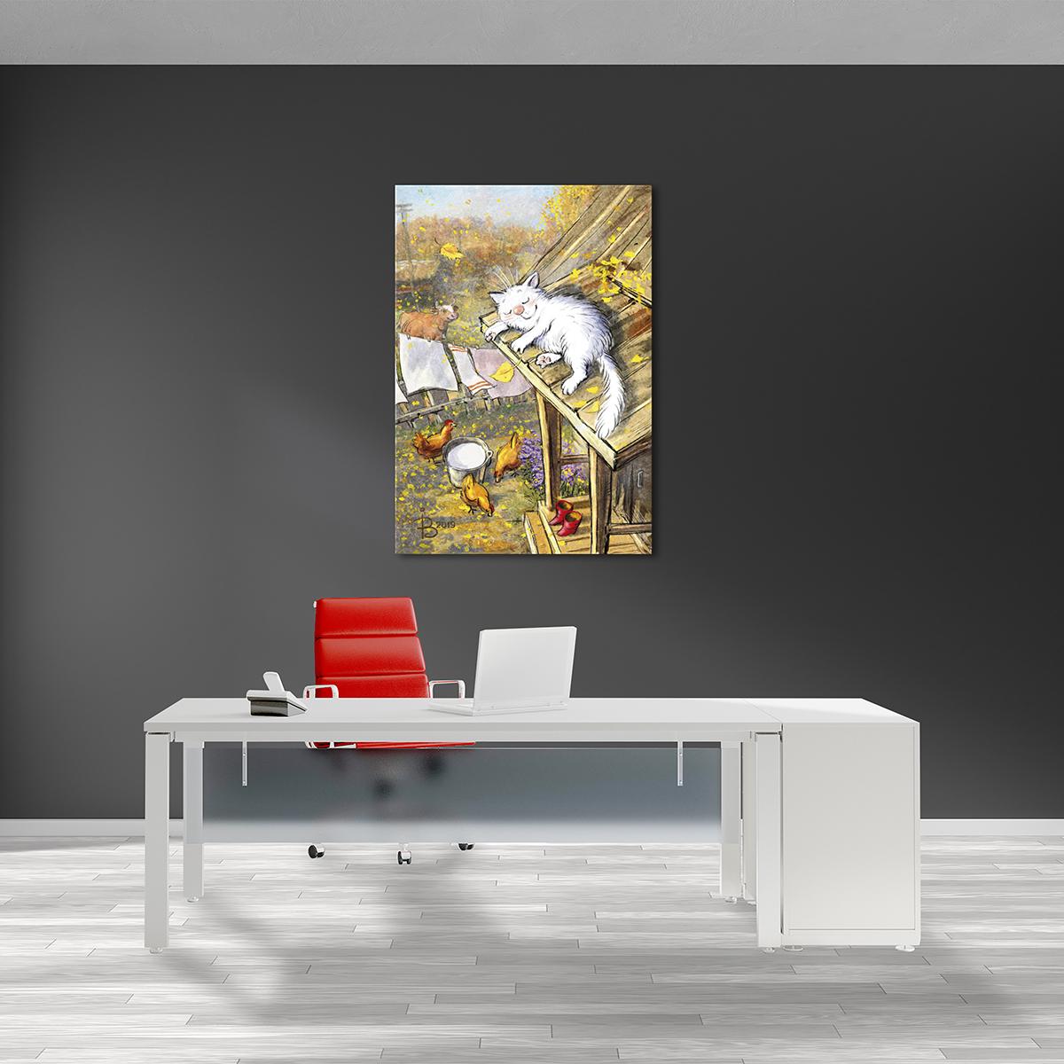 Модульная картина Осеннее счастье 1 модуль 70x105 см