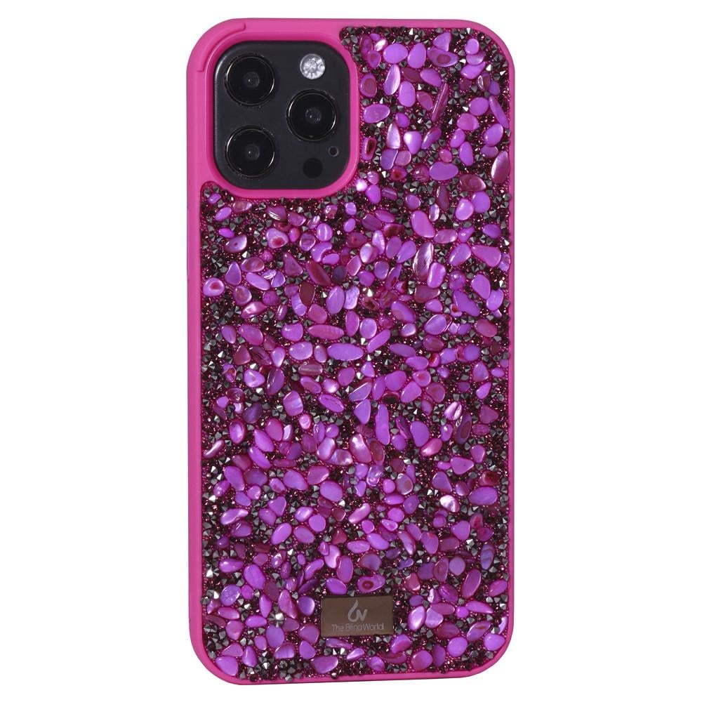 Чохол для Apple iPhone 12&#047;12 Bling World Stone Diamond Series Hot Pink