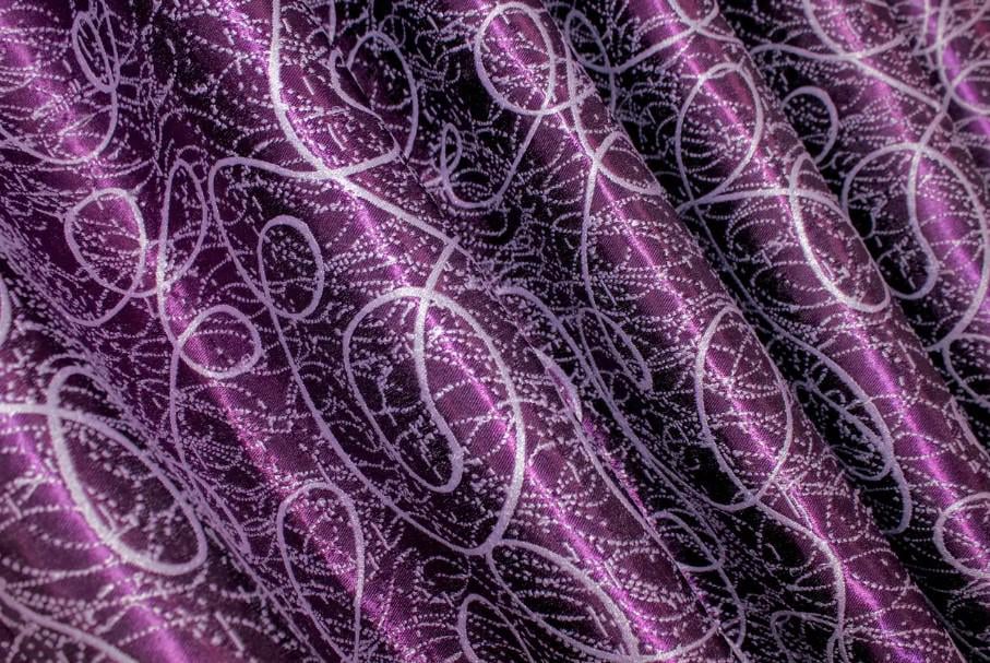 Комплект штор Жаклин двухсторонний блекаут 1,5х2,7 м 2 шт. Фиолетовый (645ш) - фото 5