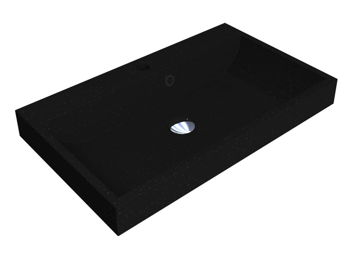 Умывальник Miraggio VARNA 700 MIRASTONE матовый Черный (84002)