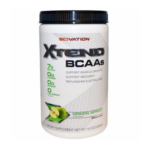 Аминокислота BCAA для спорта Scivation Xtend BCAAs 398 г 30 порций Green Apple