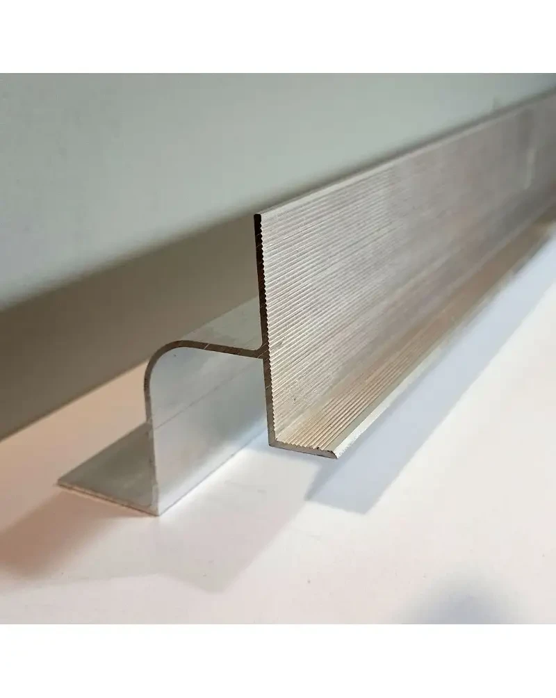 Алюминиевый профиль для теневого шва 21 мм LED 3 м Серебристый (2639707751)