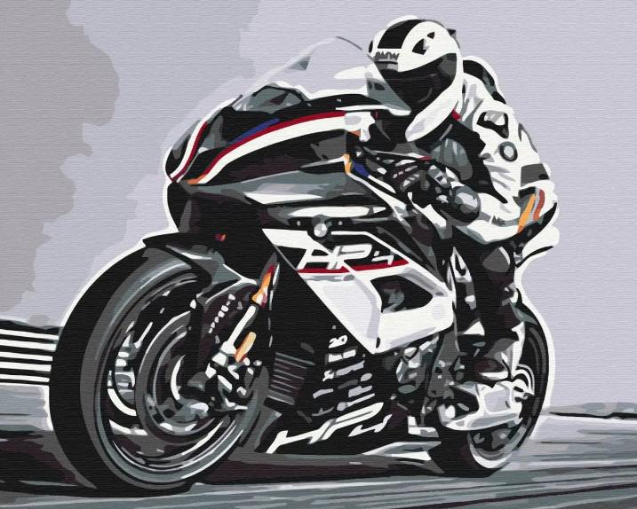 Картина по номерам Brushme Гонщик BS52393 40х50 см Картина по номерам Brushme Гонщик BS52393 40х50 см