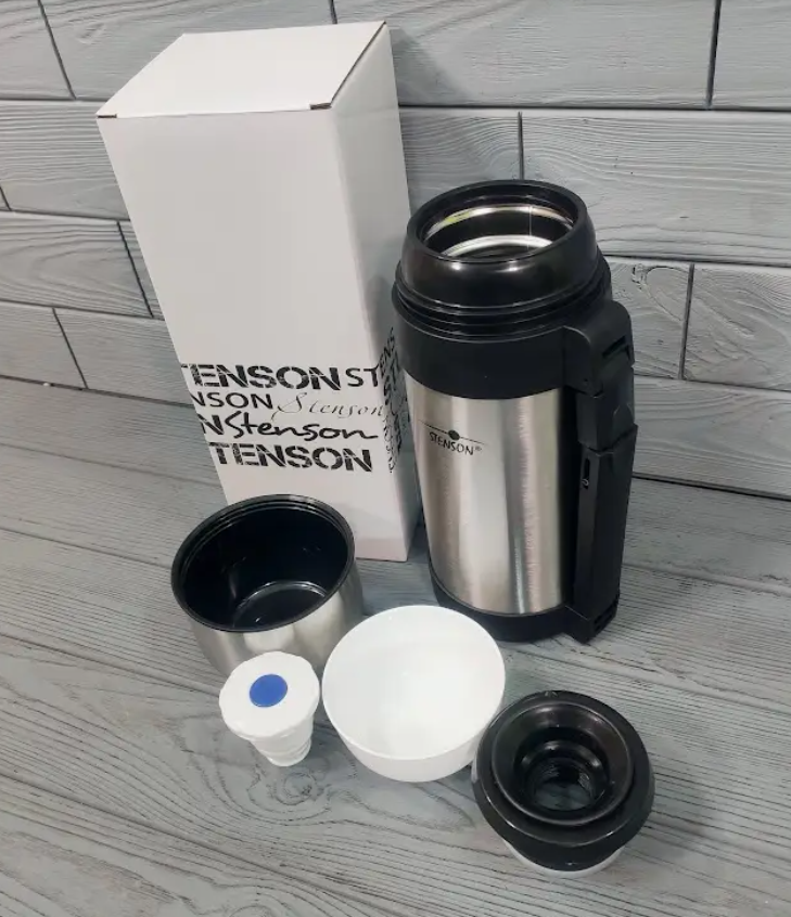Термос харчовий/питний Stenson MT-0273 2в1 1200 мл з нержавіючої сталі - фото 4 Термос харчовий/питний Stenson MT-0273 2в1 1200 мл з нержавіючої сталі - фото 4