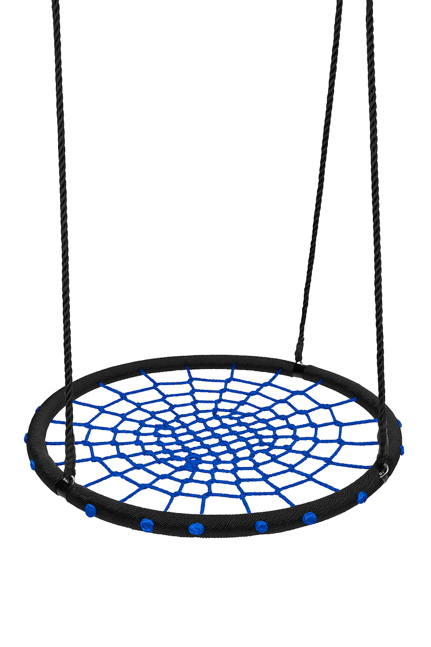 Качеля-гнездо WCG NEST для сада/террасы/игровой площадки 120 см Синий (W-416B1) - фото 5