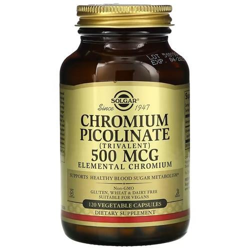 Хром Solgar Chromium Picolinate 500 mcg 120 капс. (SOL-00872)