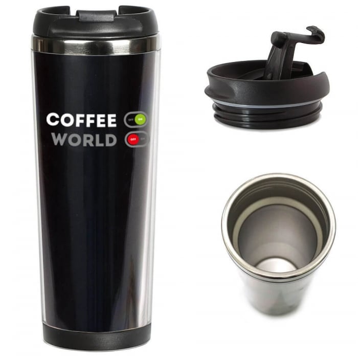 Термокружка ZIZ Выключи мир 380 мл (21081) Термокружка ZIZ Выключи мир 380 мл (21081)