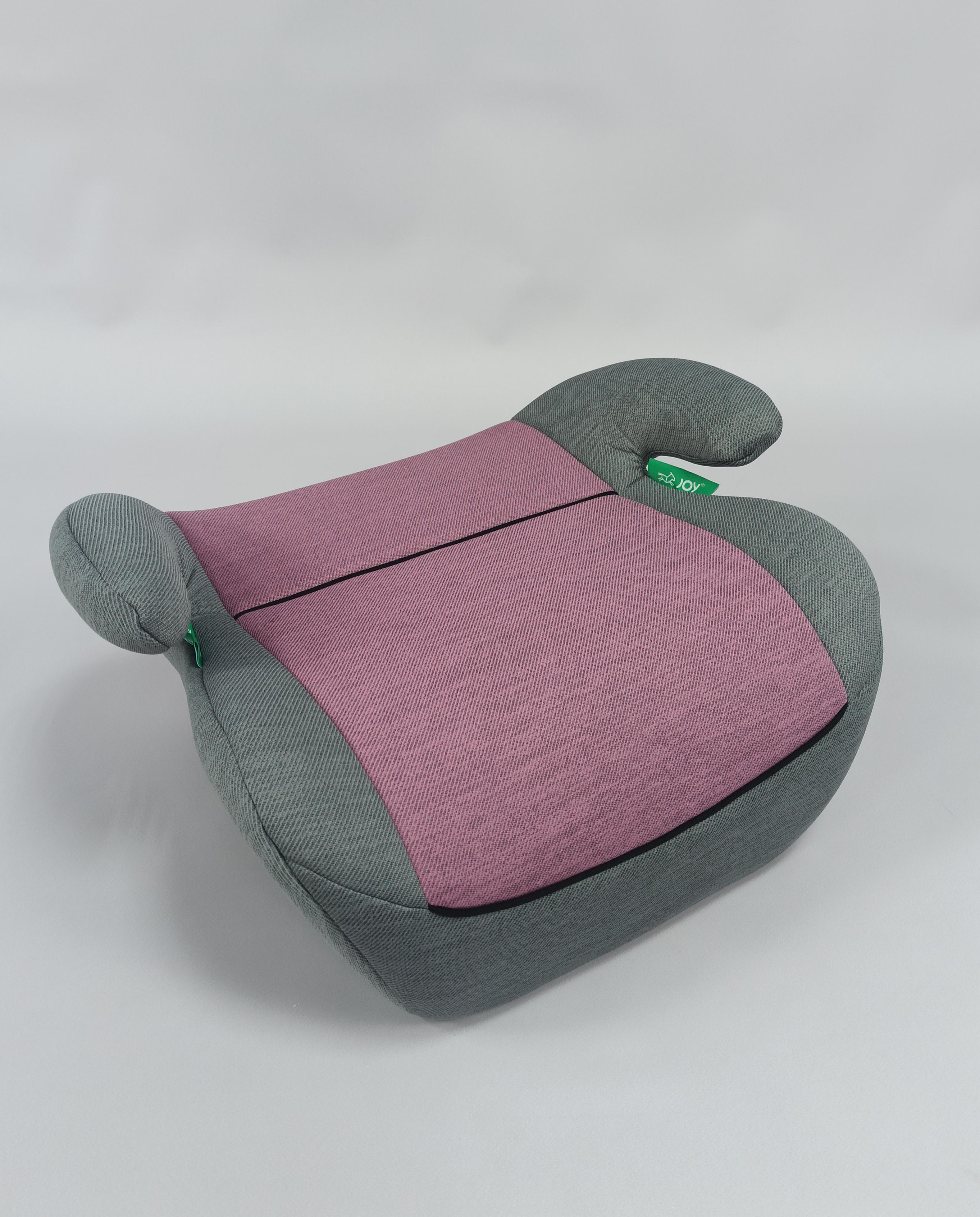 Автокресло-бустер детское Joy 15-36 кг Серо-розовый (B-41259)