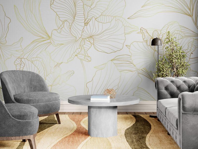 Фотообои с абстрактным цветком Летний бриз (S2000)