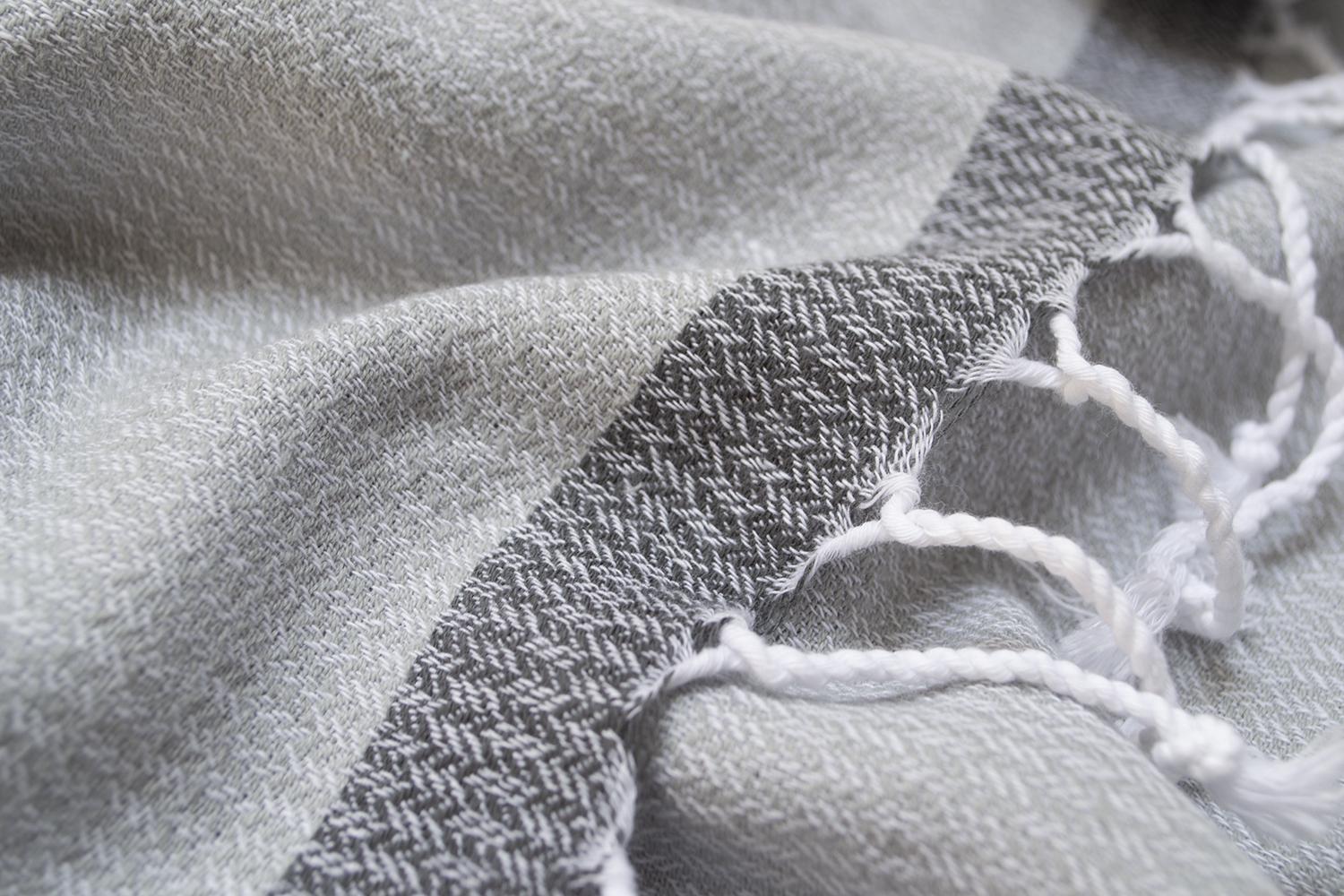 Полотенце Barine Pestemal Basak 180 г/кв. м 95x165 см Серый (15289342) - фото 4 Полотенце Barine Pestemal Basak 180 г/кв. м 95x165 см Серый (15289342) - фото 4