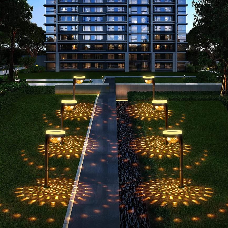 Фонарь садовый Созвездие с проекцией на солнечной батарее 4 шт. Теплый белый (MX-00009030) - фото 11 Фонарь садовый Созвездие с проекцией на солнечной батарее 4 шт. Теплый белый (MX-00009030) - фото 11