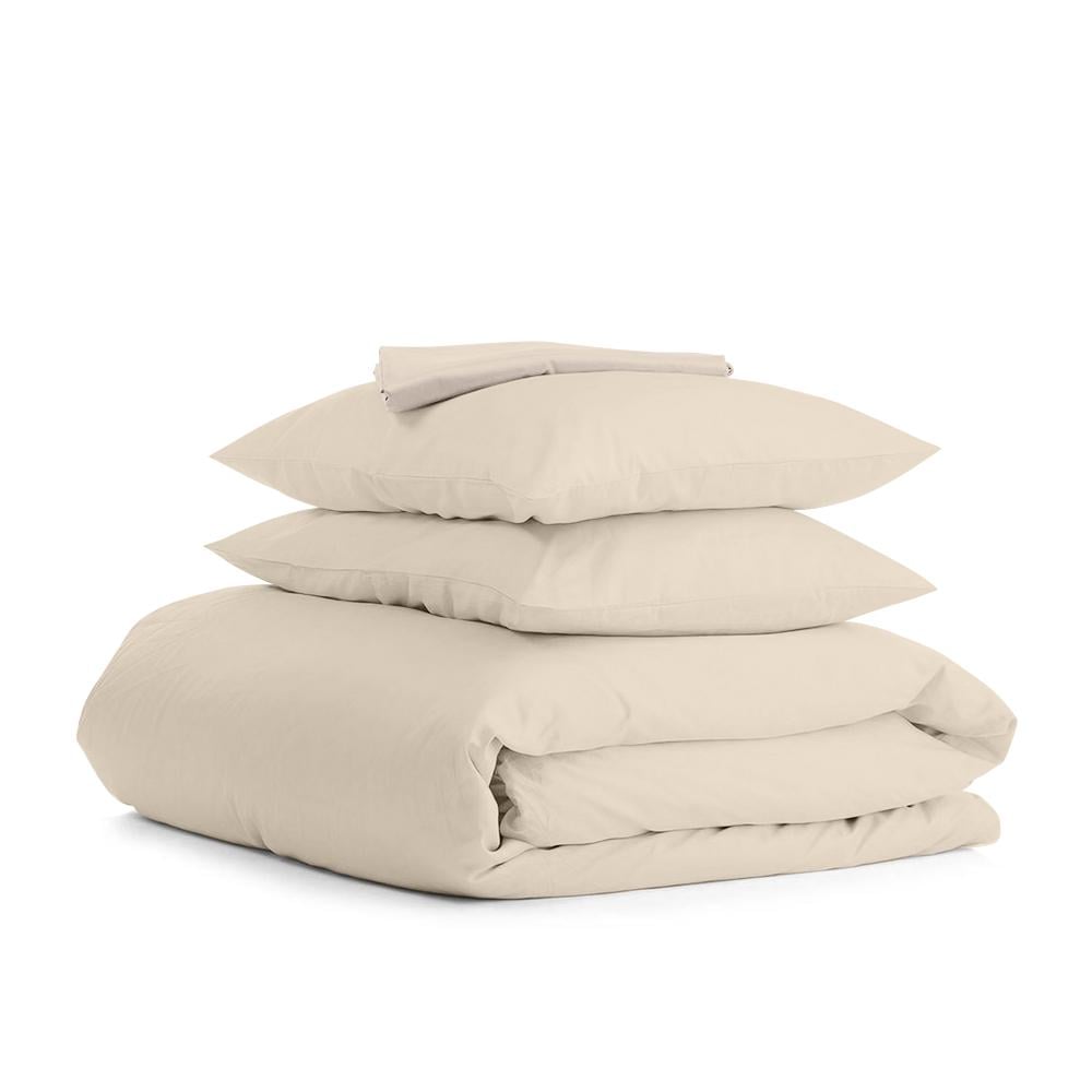 Комплект евро постельный Cosas на резинке Ranfors Beige Beige 200x220 см (4822052051573)