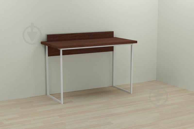 Компьютерный стол Ferrum-decor Скай 75x120x60 белый ДСП Венге 32мм