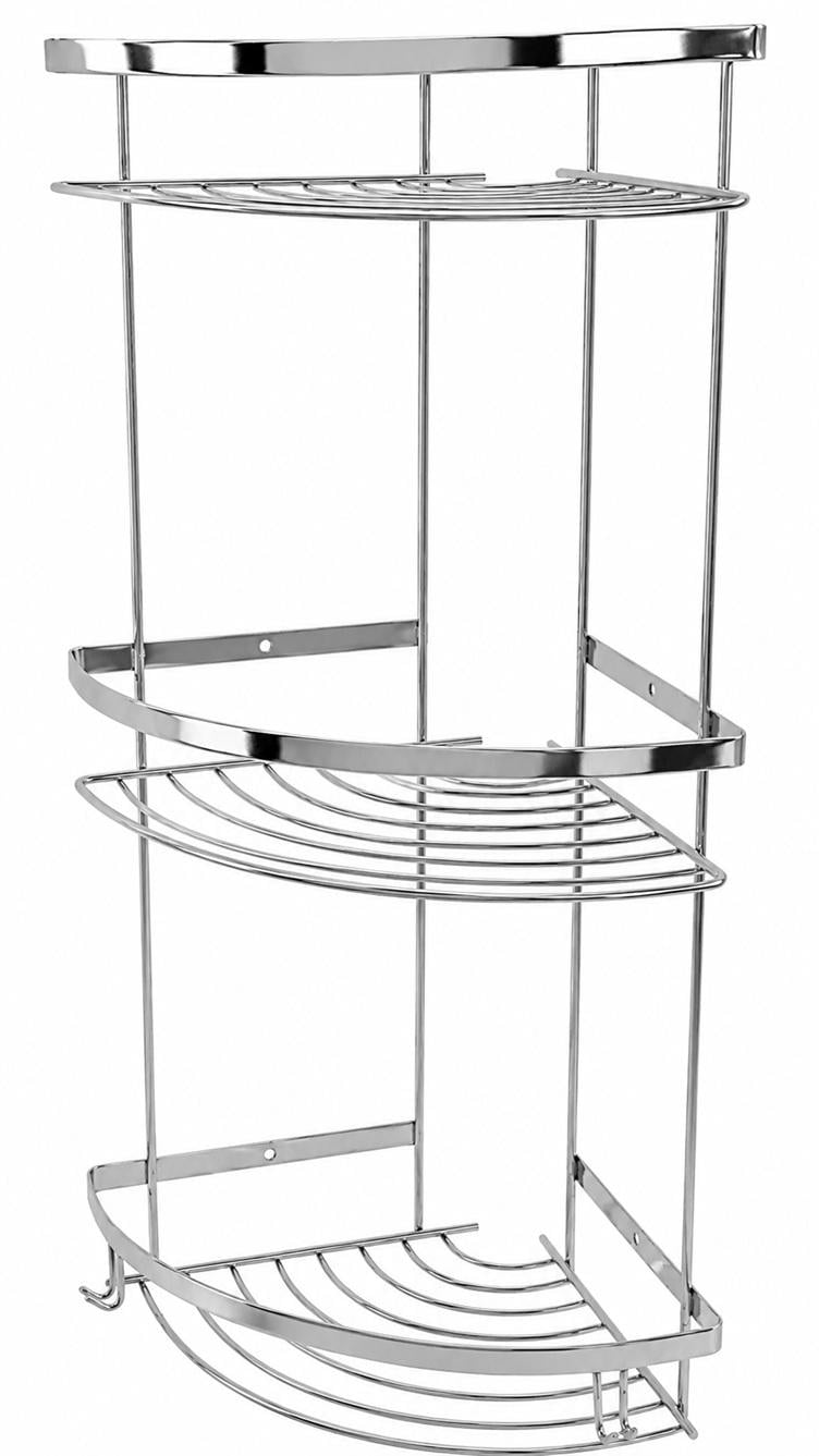 Полочка тройная из нержавеющей стали Celik 19x19x55 см (10003)
