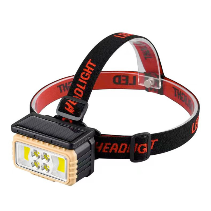 Ліхтар налобний Bailong LY-805S WL-280 із сенсорним датчиком та сонячною панеллю USB Type-C 6 режимів (WL 280 LY 805S)