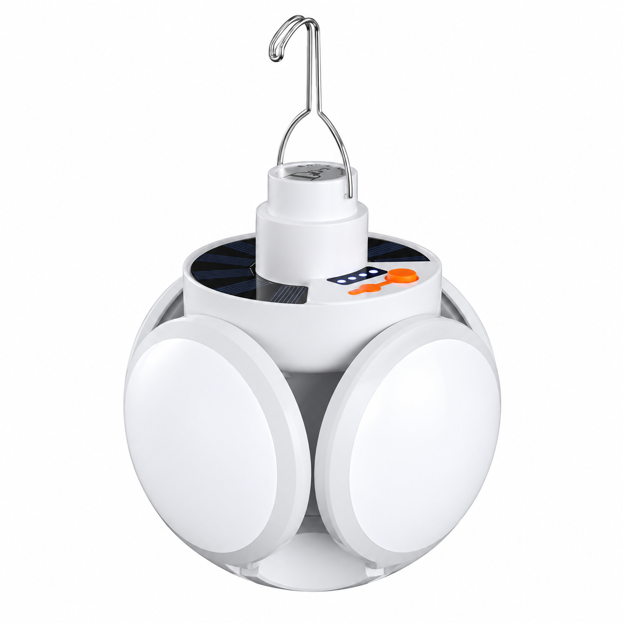 Фонарь-лампа BL-2029 на солнечной батарее/45 LED/5 режимов USB IP45 Белый (ML-07078)