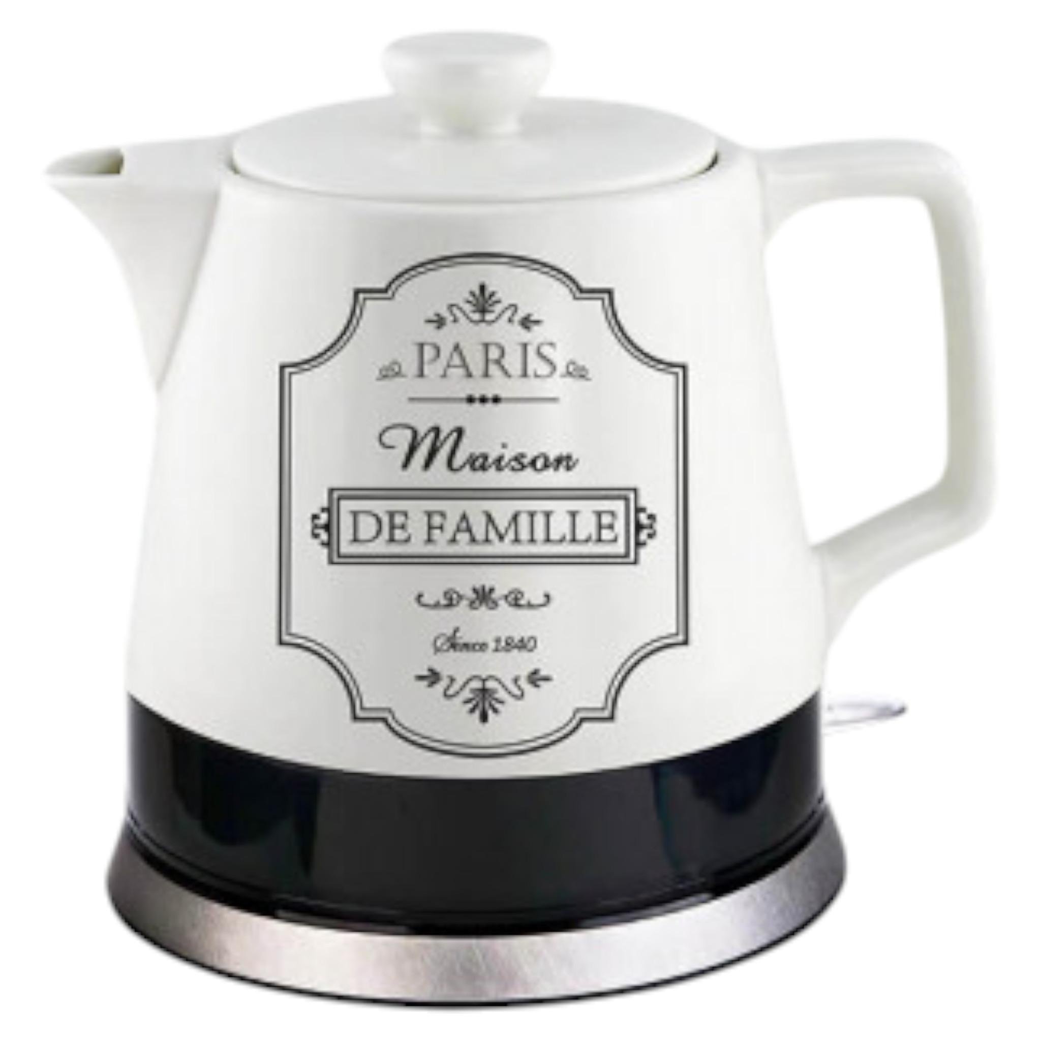 Электрочайник керамический Maestro MR-072 1 л 1000 Вт Paris Maison (EK_MR-072White) Электрочайник керамический Maestro MR-072 1 л 1000 Вт Paris Maison (EK_MR-072White)