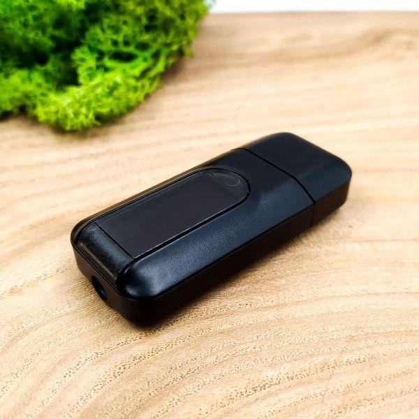 Адаптер с дисплеем USB Bluetooth в AUX 2в1 RX/TX Black (25136)