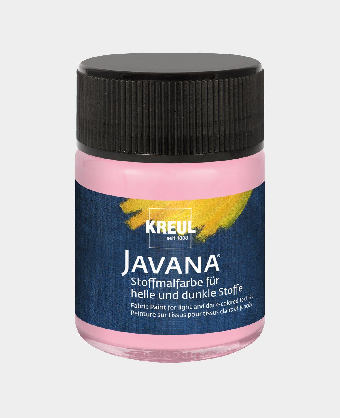 Краска по ткани Kreul Javana Opak баночка 50 мл Розовый (KR-91968) Краска по ткани Kreul Javana Opak баночка 50 мл Розовый (KR-91968)