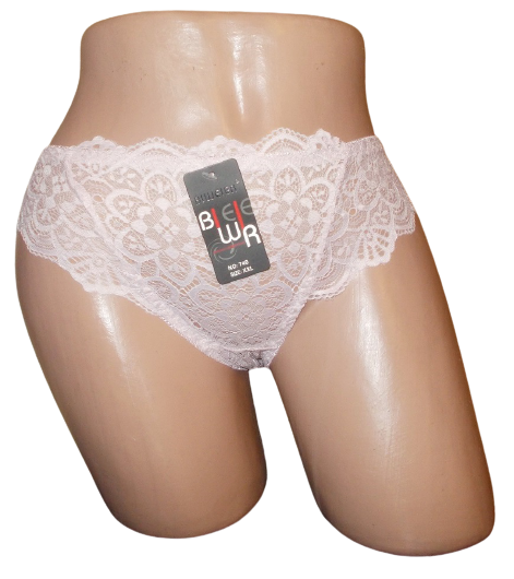 Женские трусики ажурные Biweier 740 3XL Пудровый (1555840588)