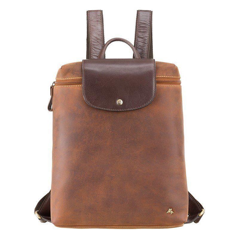 Городской рюкзак кожаный Visconti Saddle Tan Merlin (TC86 TAN/MLN)